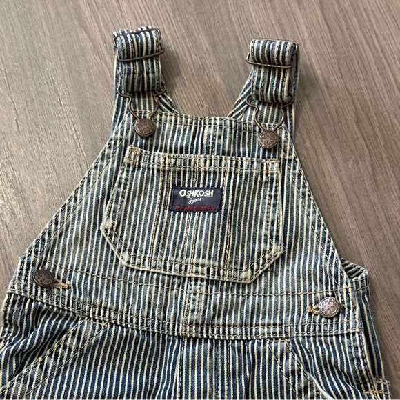 OSHKOSH Baby Vintage Style Overalls Stripes Stripy - Picture 3 of 10